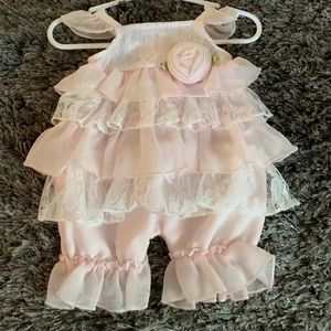Newborn Pink Ruffle Outfit
